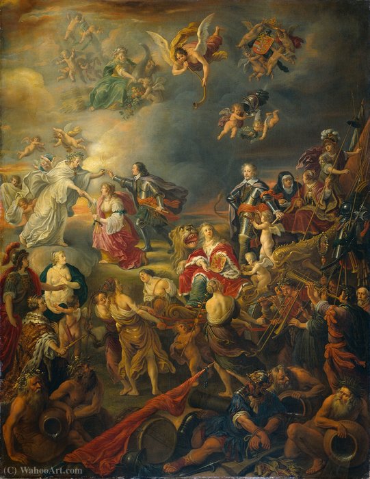 Allegory Of The Peace Under Stadtholder William Ii — Adriaen Van Nieulandt The Younger