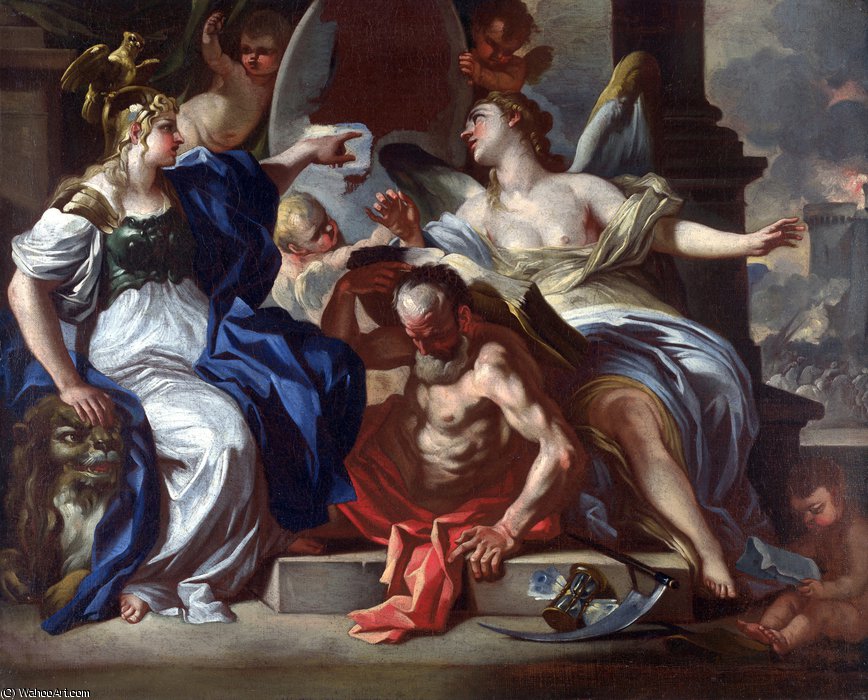 An Allegory Of Louis Xiv — Francesco Solimena
