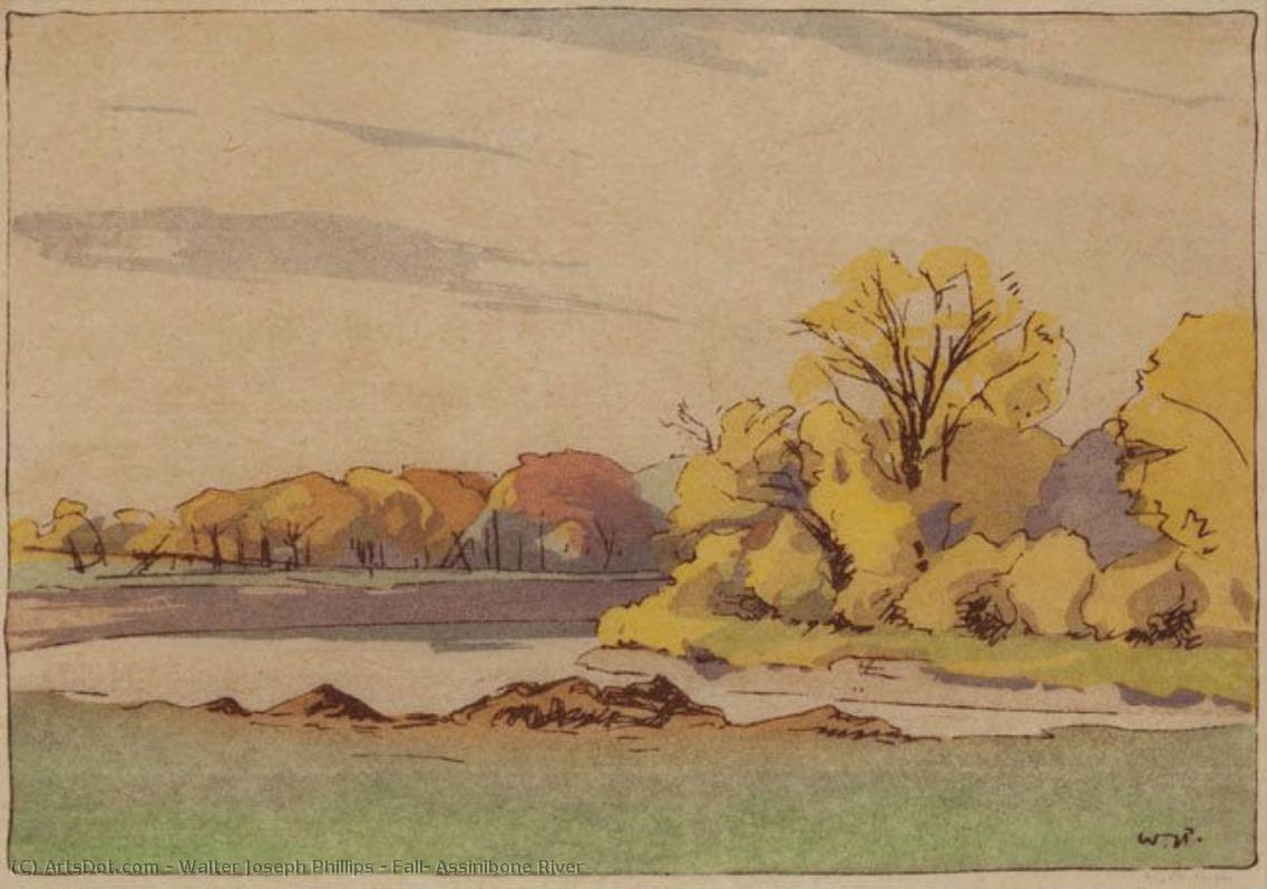 Fall, Assinibone River — Walter Joseph Phillips