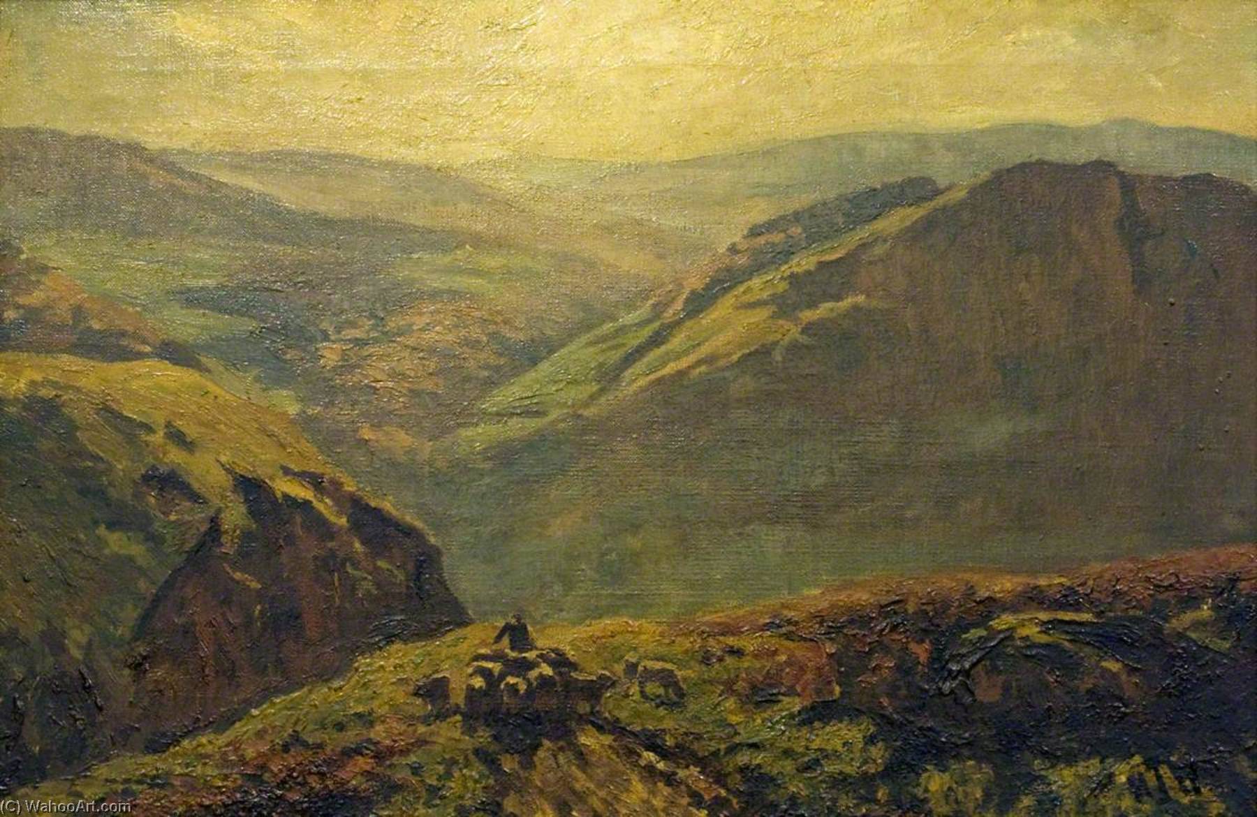 Bettws Y Coed, Valley And Hills — Henry Joseph Wood