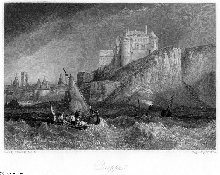 Dieppe Engraving — Klarkson Frederik Stenfeld