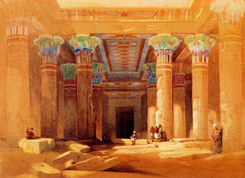 Philae, Pronaos Of The Temple Of Isis — David Roberts (maler)