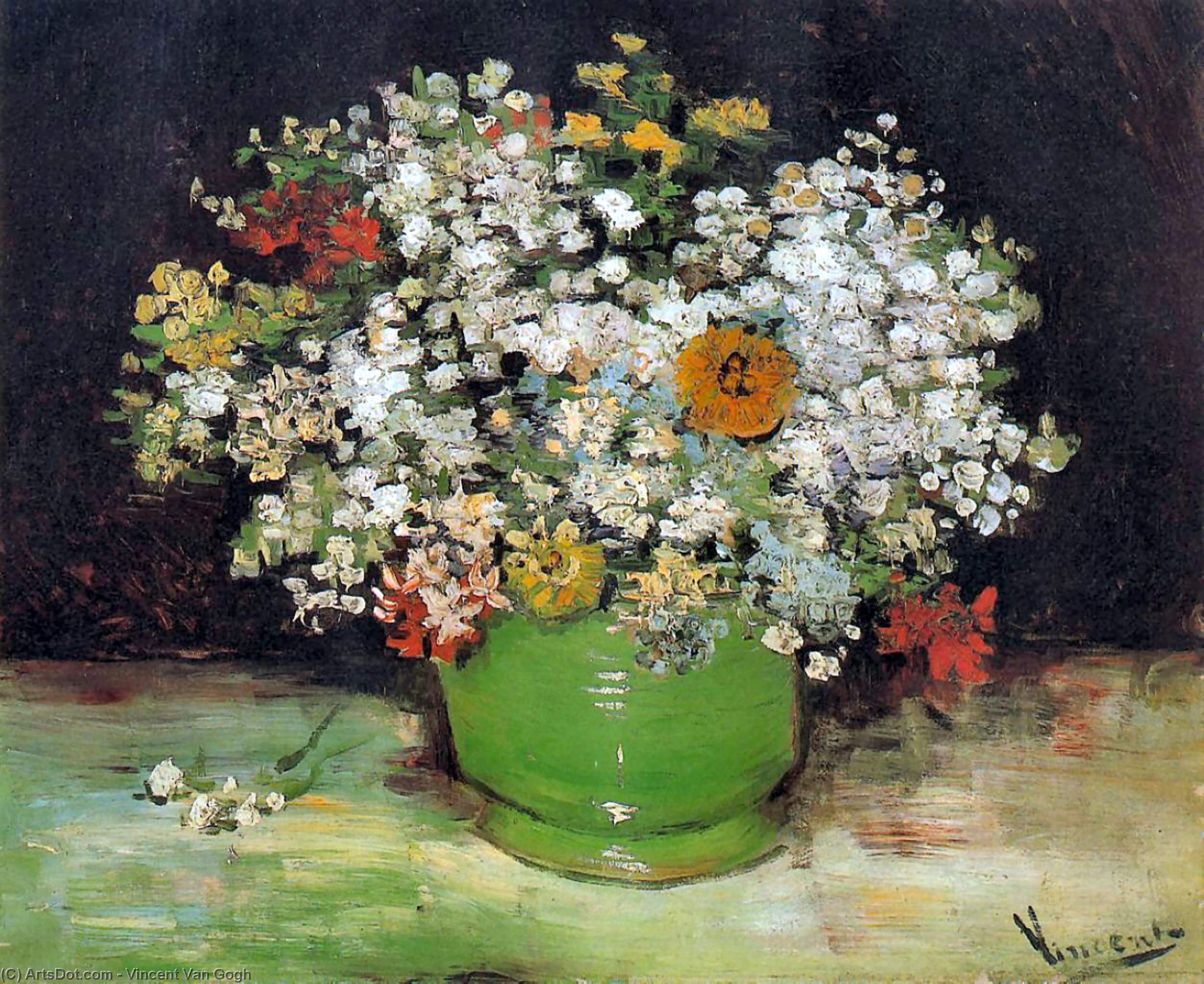 Blume Mit Zinnien Und Anderen Blumen — Vincent Willem Van Gogh