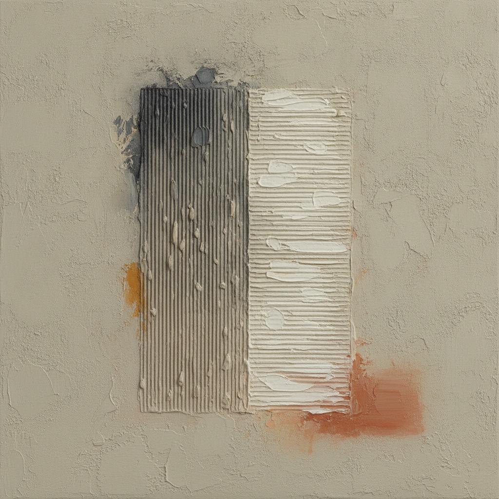 Surcos De Carbón Entrelazados Y Relieve De Terracota — David Moreau