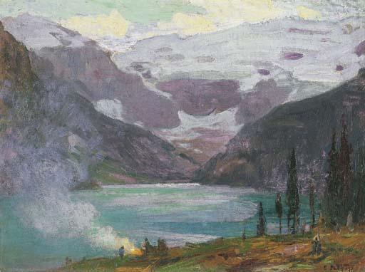 Camp By Lake Louise — Edward Henry Potthast