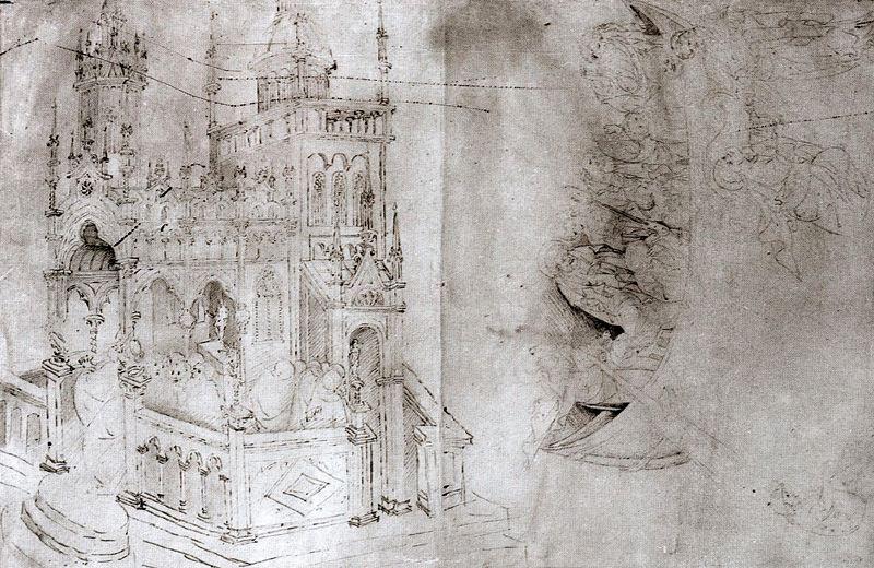 Drawings After One Of Altichiero's Frescoes In The Oratorio Di San Giorgio — Gentile Da Fabriano