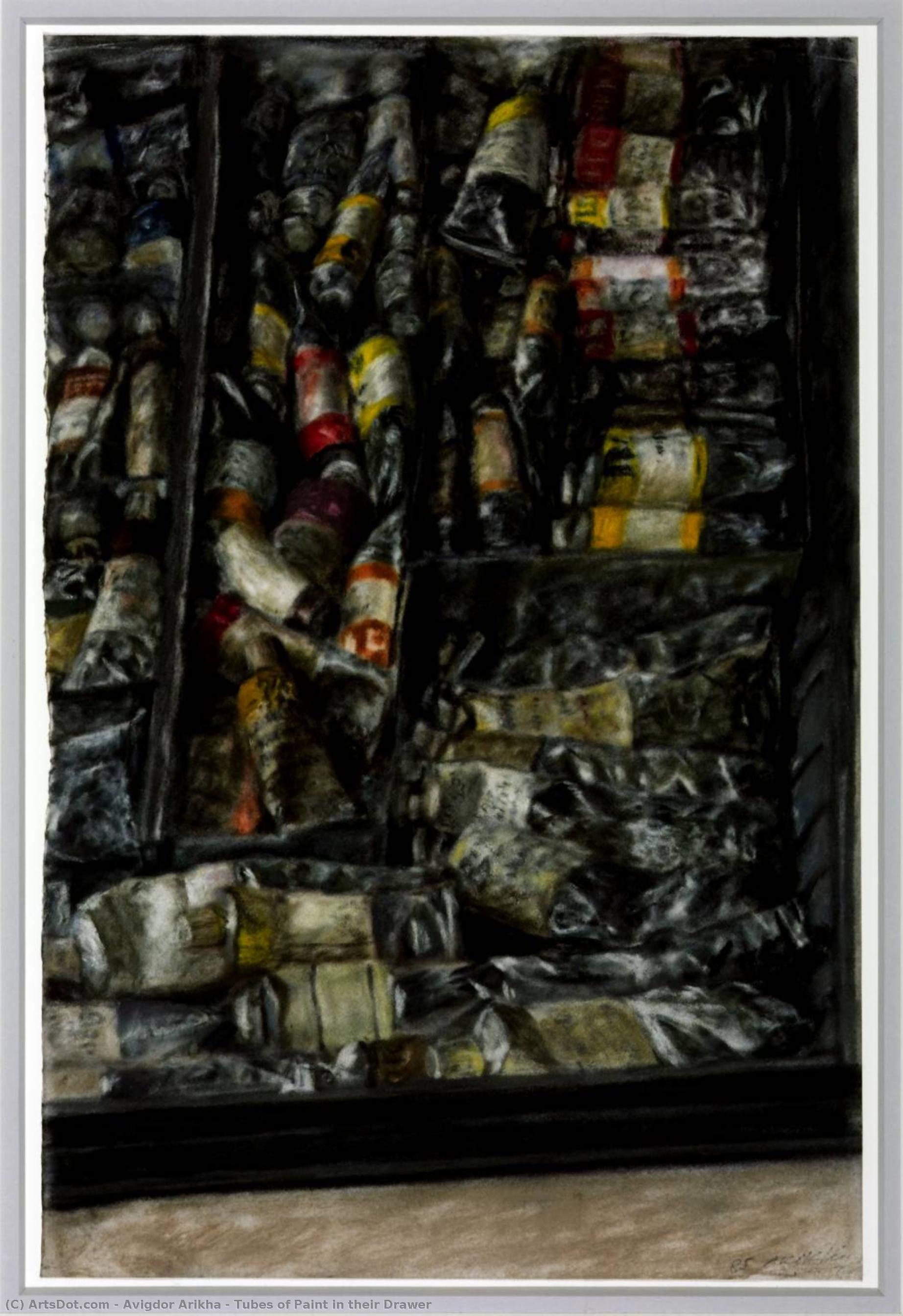 Tubes Of Paint In Their Drawer — Avigdor Arikha