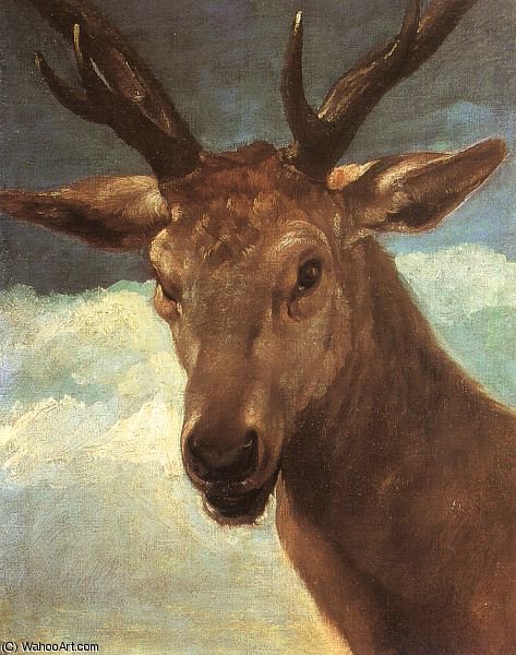 Head Of A Stag, Museo Del Prado, Madrid — Diego Velázquez