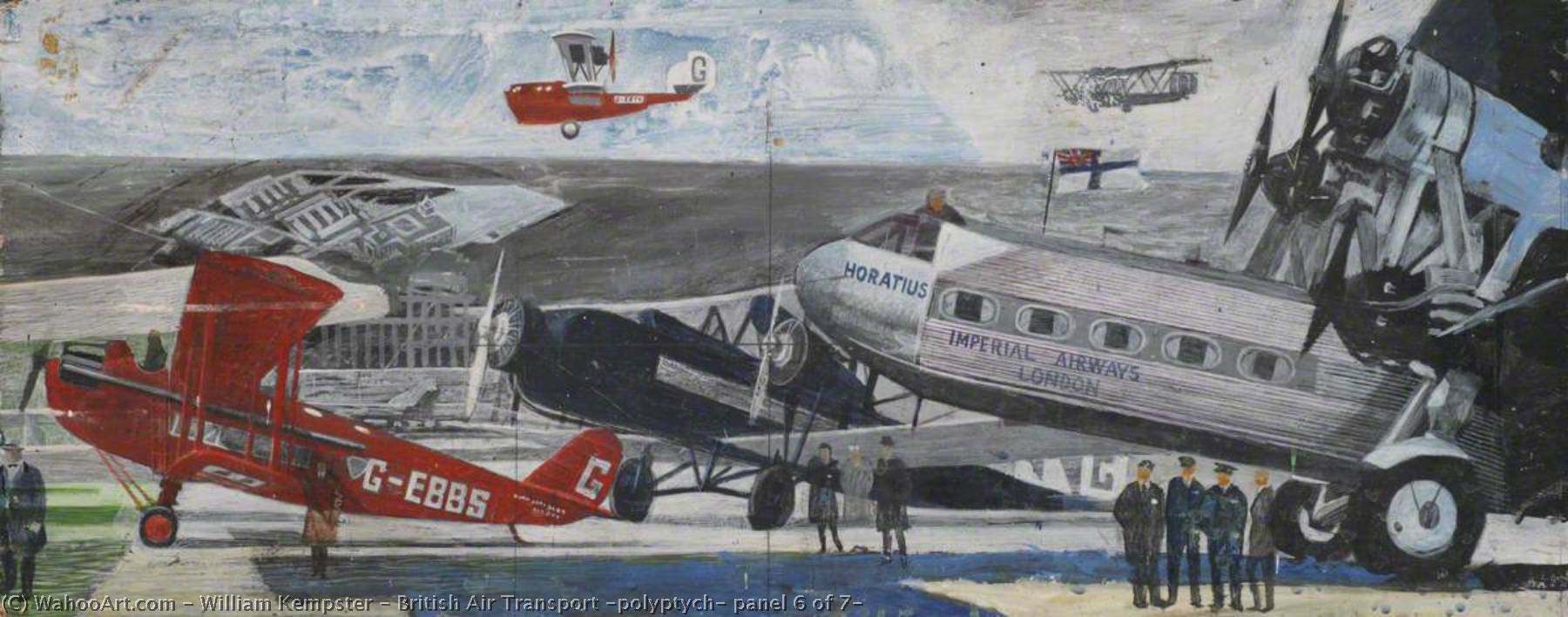 British Air Transport (polyptych, Panel 6 Of 7) — William Kempster