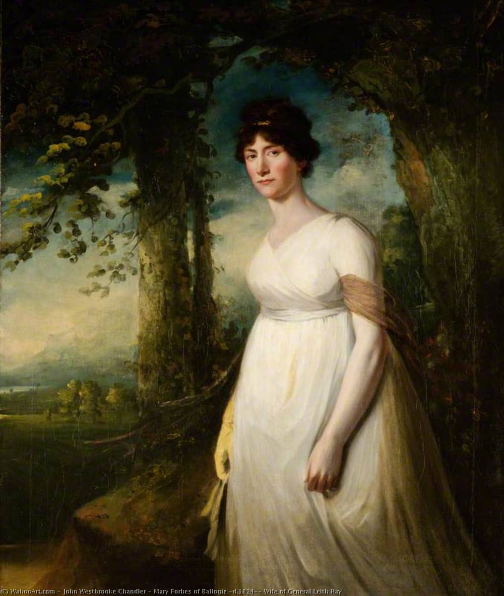 Mary Forbes Of Ballogie (d.1824), Wife Of General Leith Hay — John Westbrooke Chandler