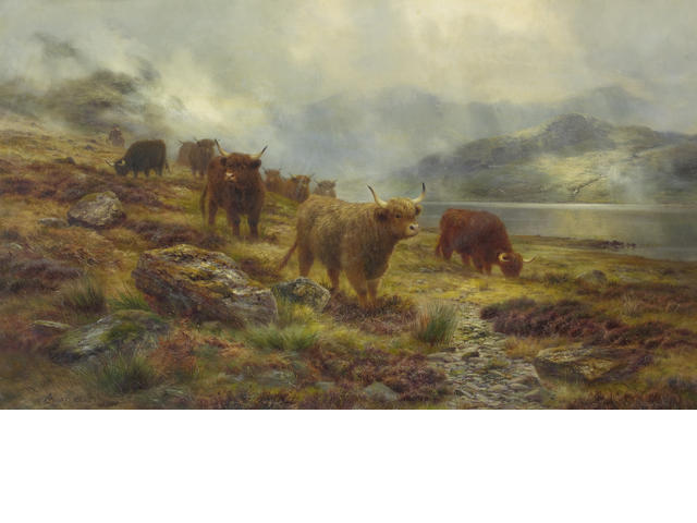 On The Hill - A Misty Morning — Louis Bosworth Hurt