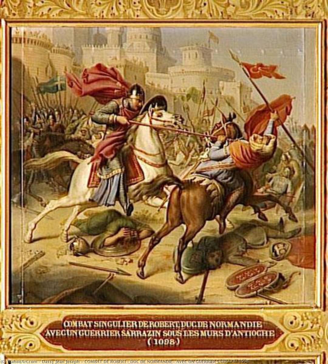 Combat De Robert, Duc De Normandie, Avec Un Guerrier Sarrazin.1098 — Dassy Jean Joseph