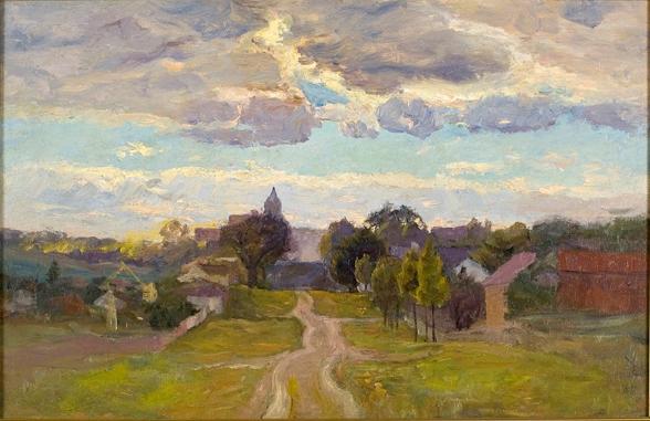 Narrow Street Into Town — Theodore Clement Steele