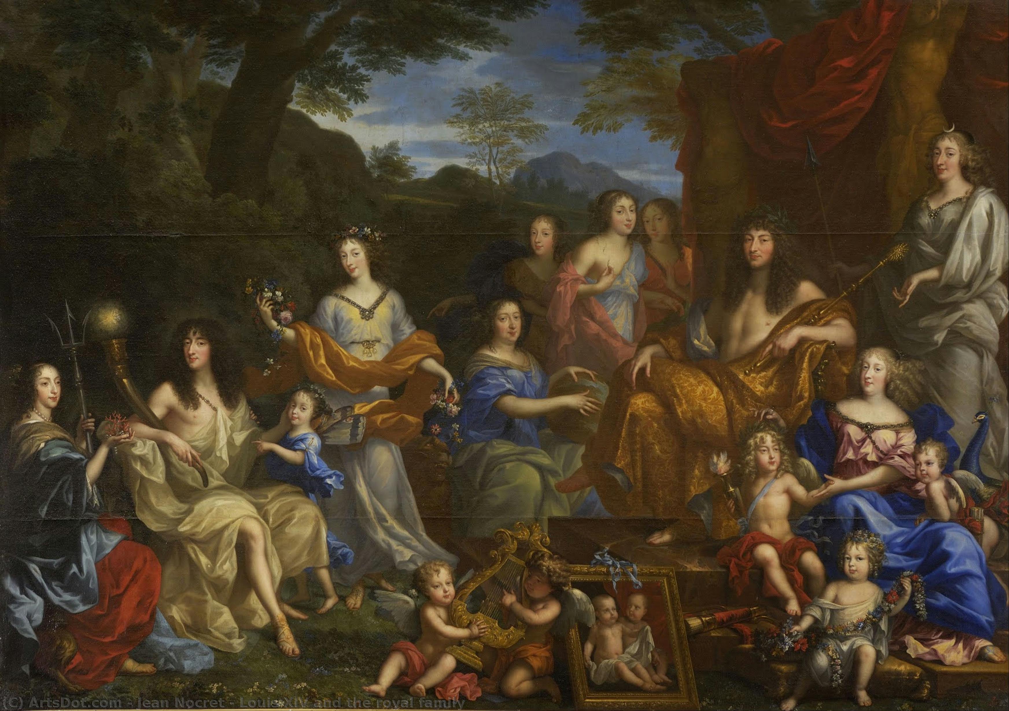 Louis Xiv And The Royal Family — Jean Nocret