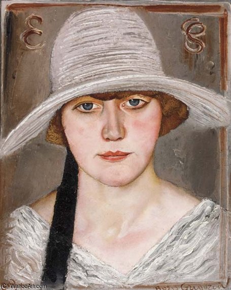 Portrait Of A Lady In A Hat — Boris Dmitrievich Grigoriev