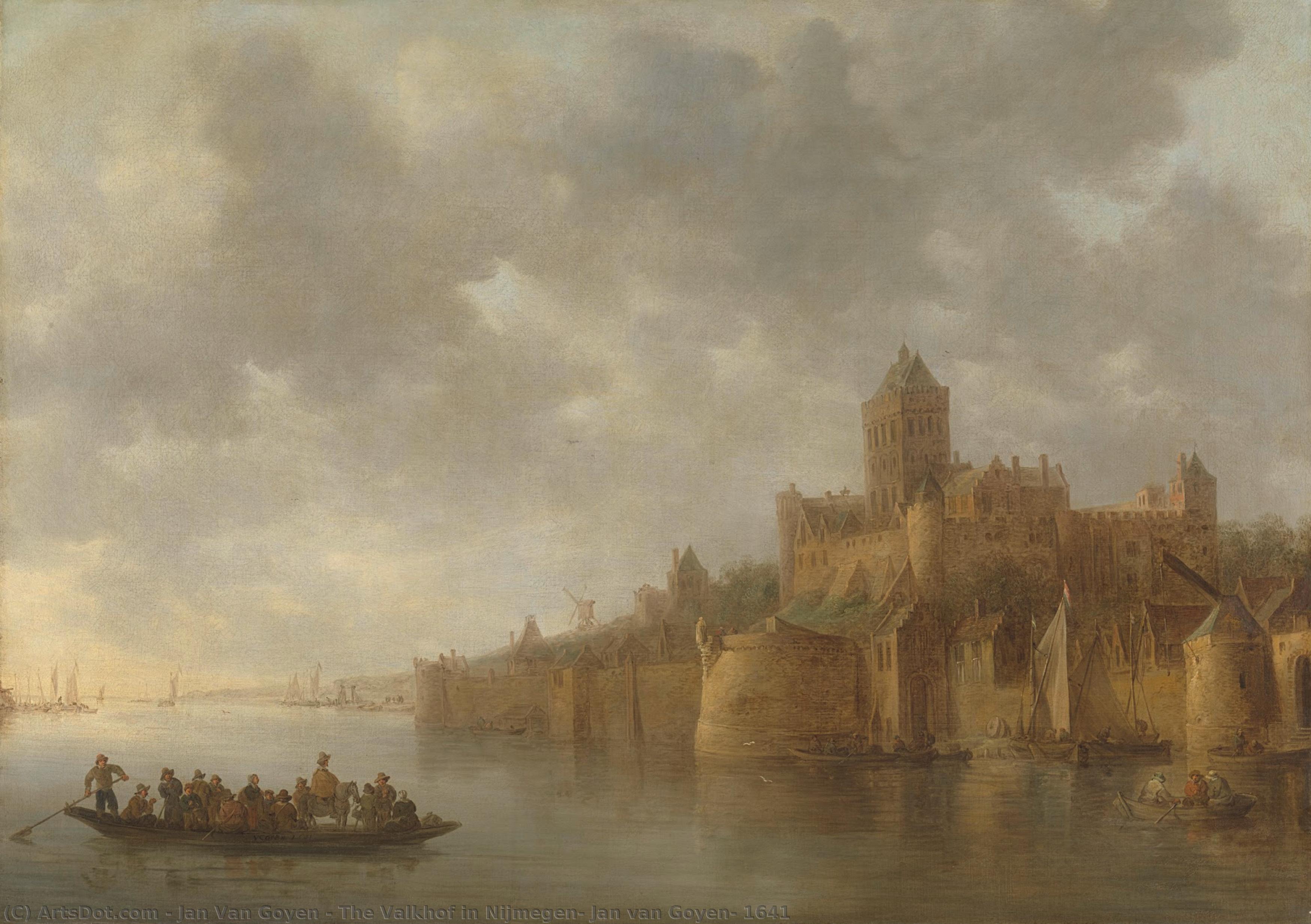 The Valkhof In Nijmegen, Jan Van Goyen, 1641 — Jan Josephszoon Van Goyen