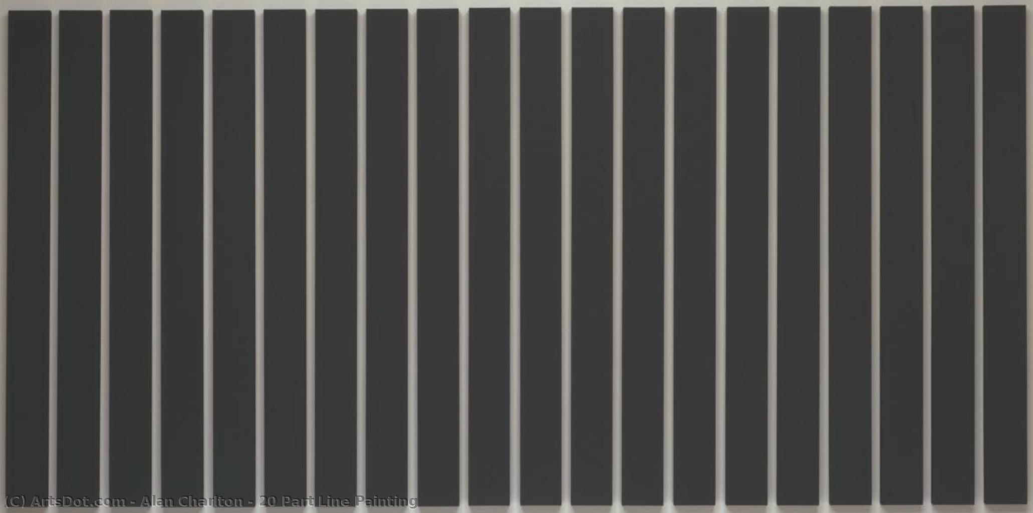 20 Part Line Painting — Alan Charlton