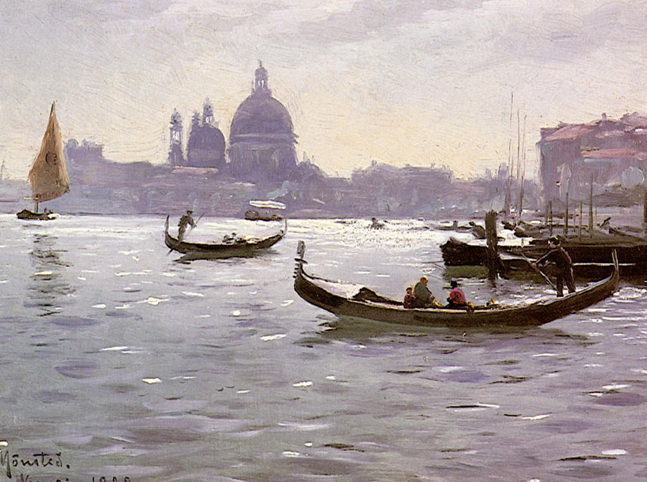 On The Venetian Lagoon — Peder Mørk Mønsted