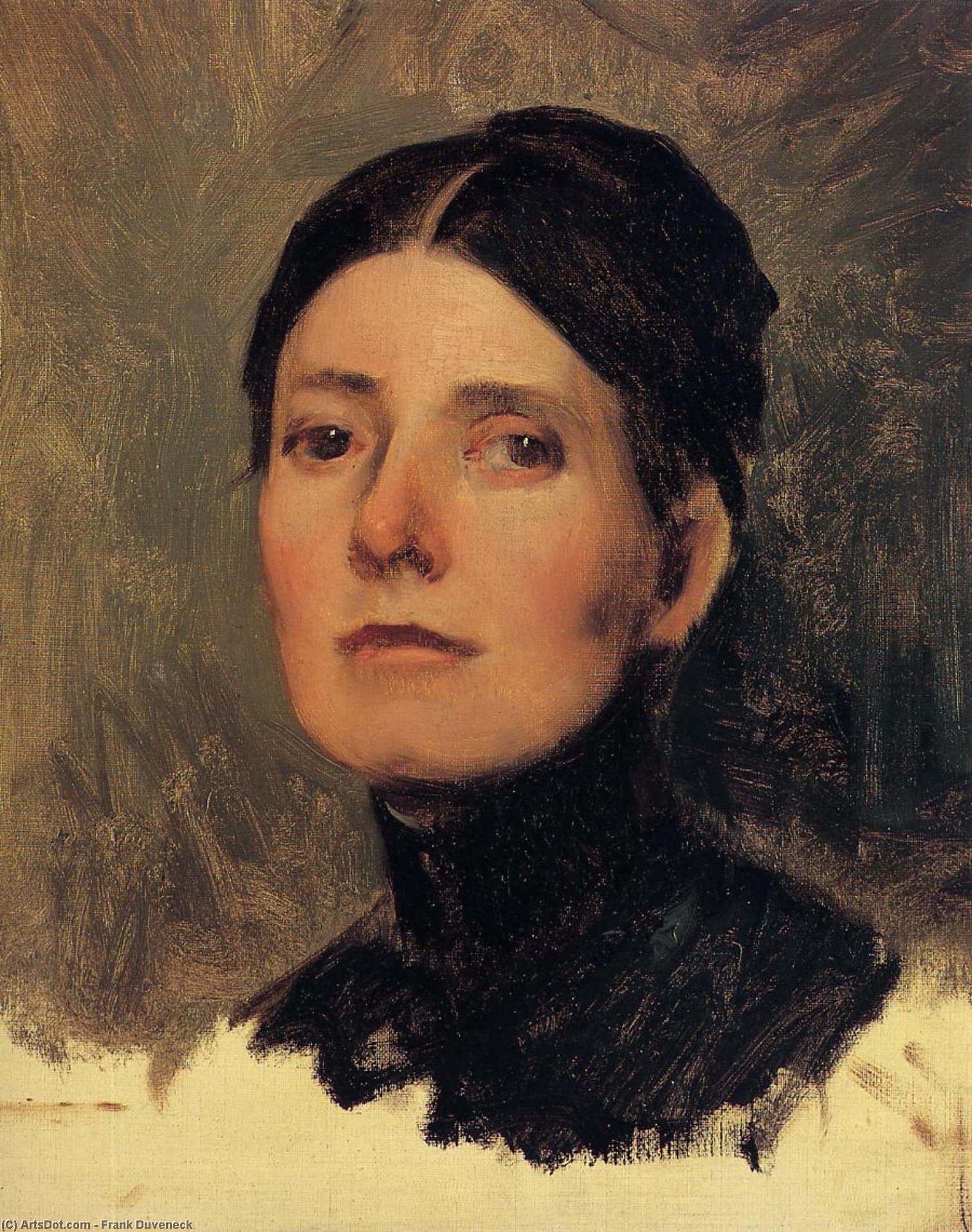 Portrait Of Elizabeth Boott — Frank Duveneck