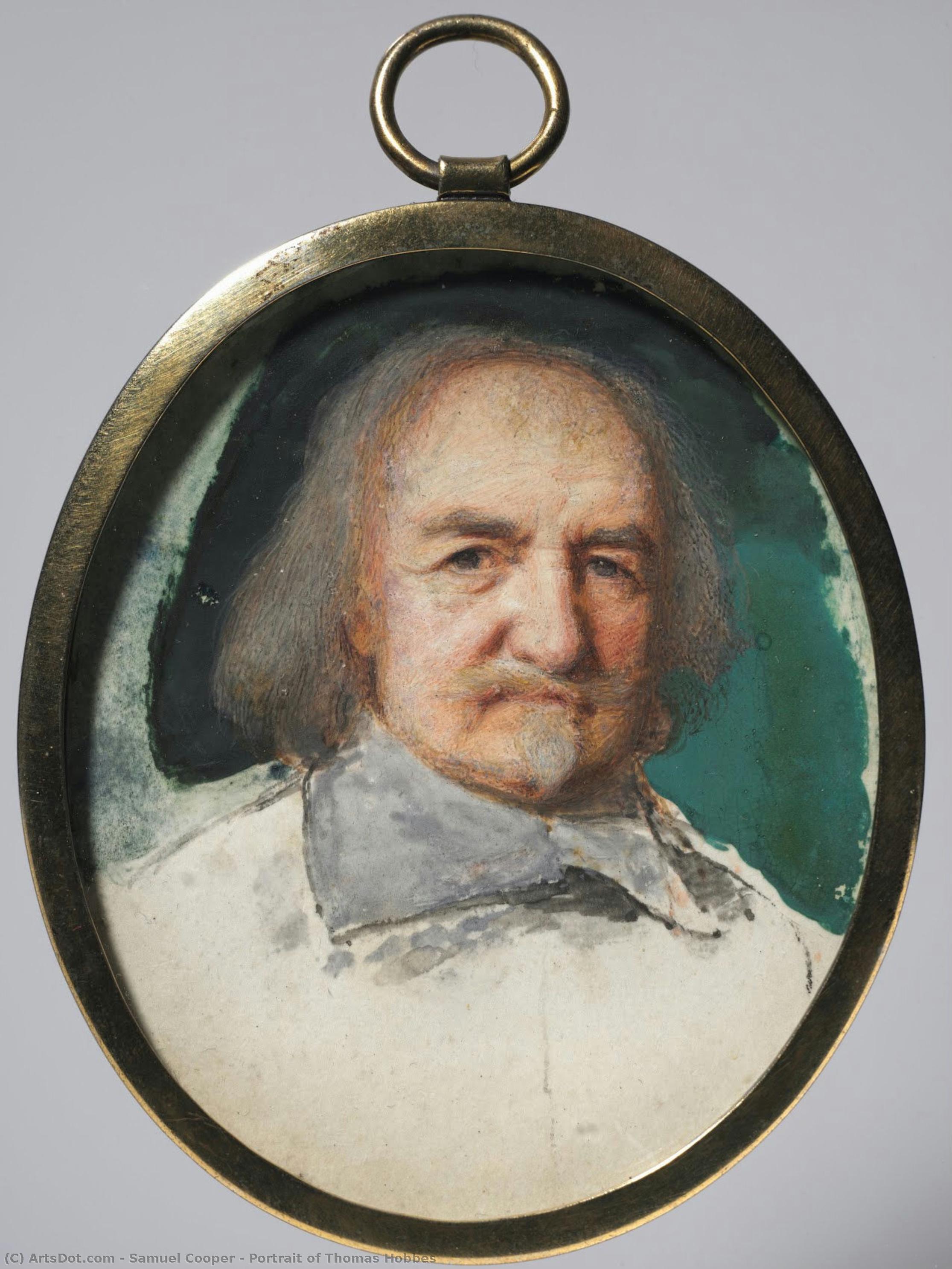 Porträt Von Thomas Hobbes — Samuel Cooper