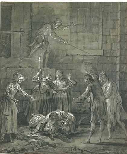 The Rapinière Falls On The Goat — Jean-baptiste Oudry