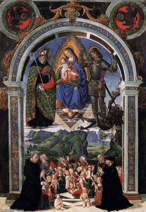 Depiction Of Porta Sancti Angeli Auguste Perusie — Bartolomeo Caporali