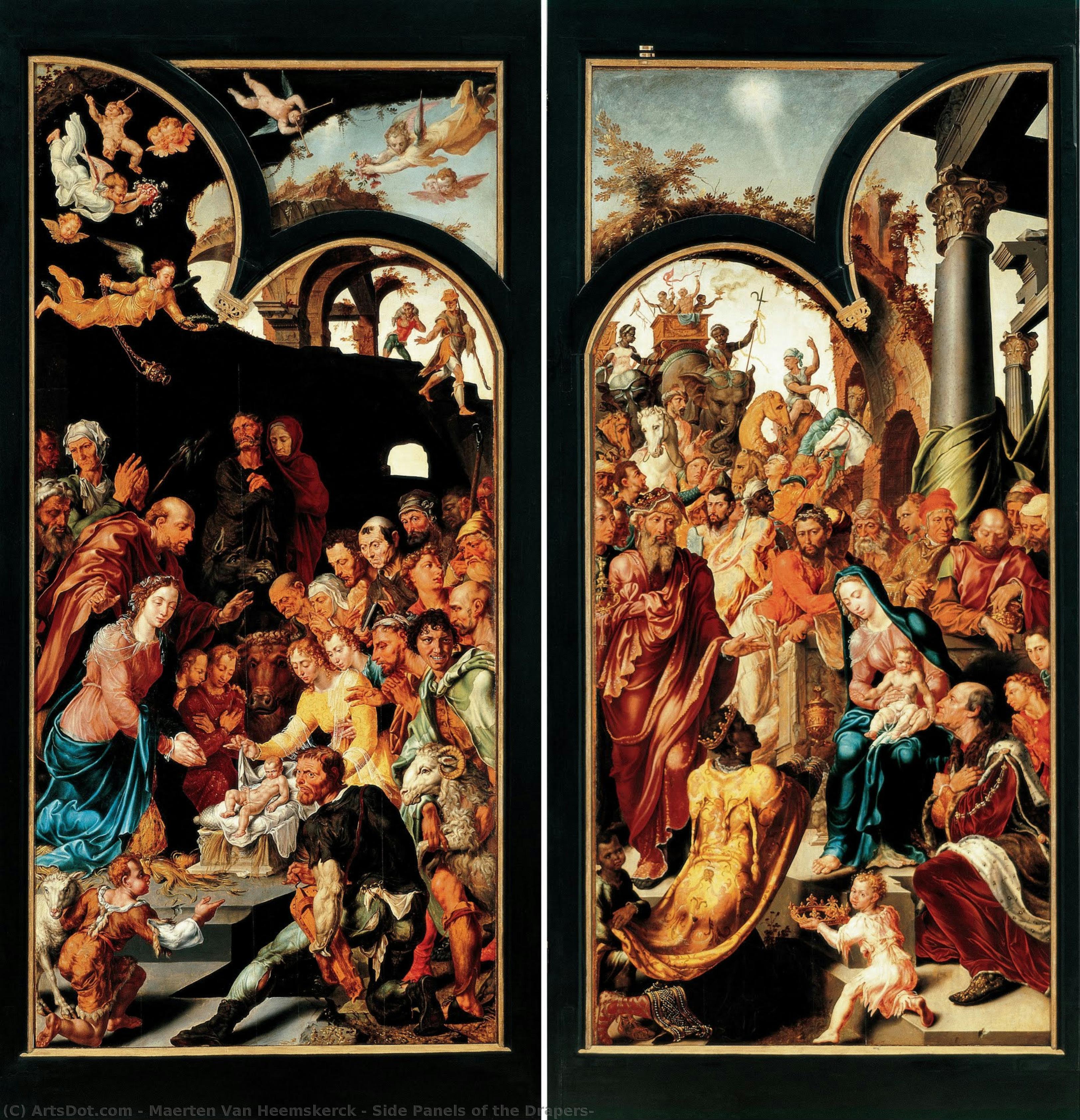 Side Panels Of The Drapers — Maerten Van Heemskerck