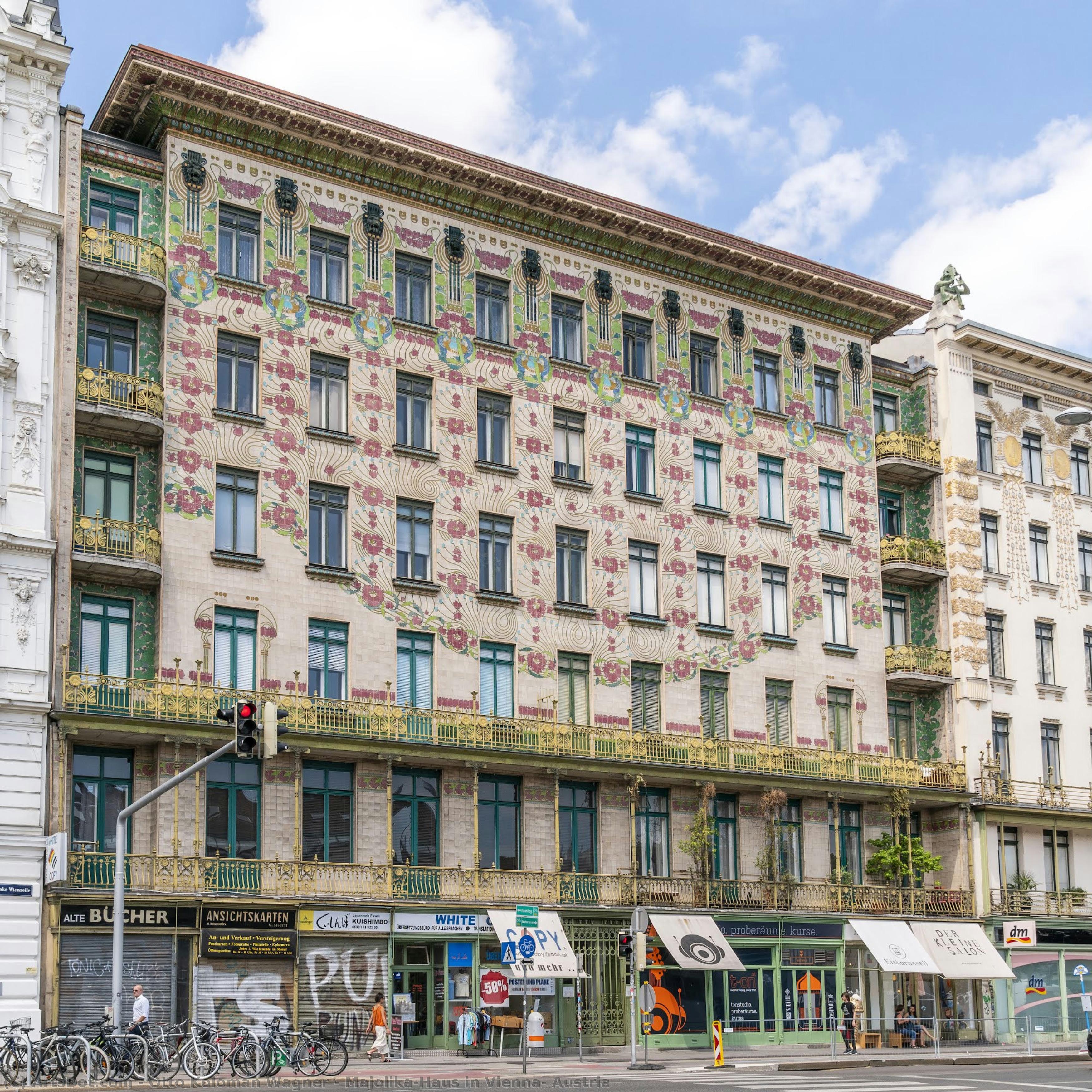 Majolika-haus In Vienna, Austria — Otto Koloman Wagner