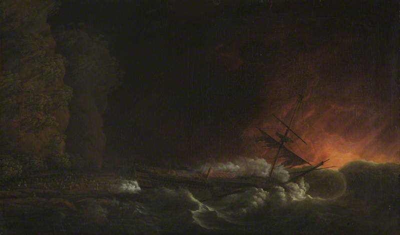 The Shipwreck Of The 'phoenix' At Night On The Coast Of Cuba — Dominik Ser