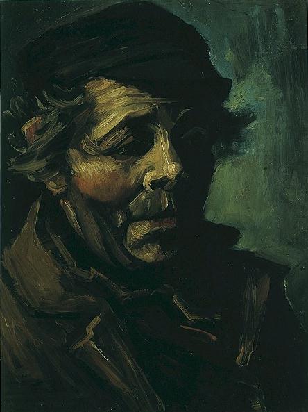 Head Of A Peasant With Cap — Vincent Willem Van Gogh