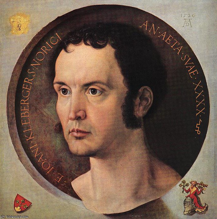 Portrait Of Johann Kleberger,1526, Kunsthistorisches M — Albrecht Dürer
