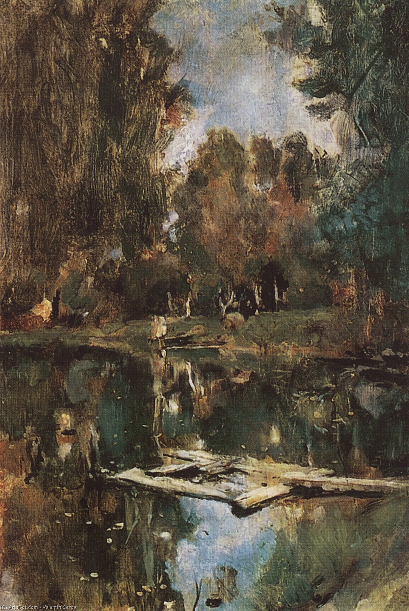 Pond In Abramtsevo — Valentin Alexandrovich Serov