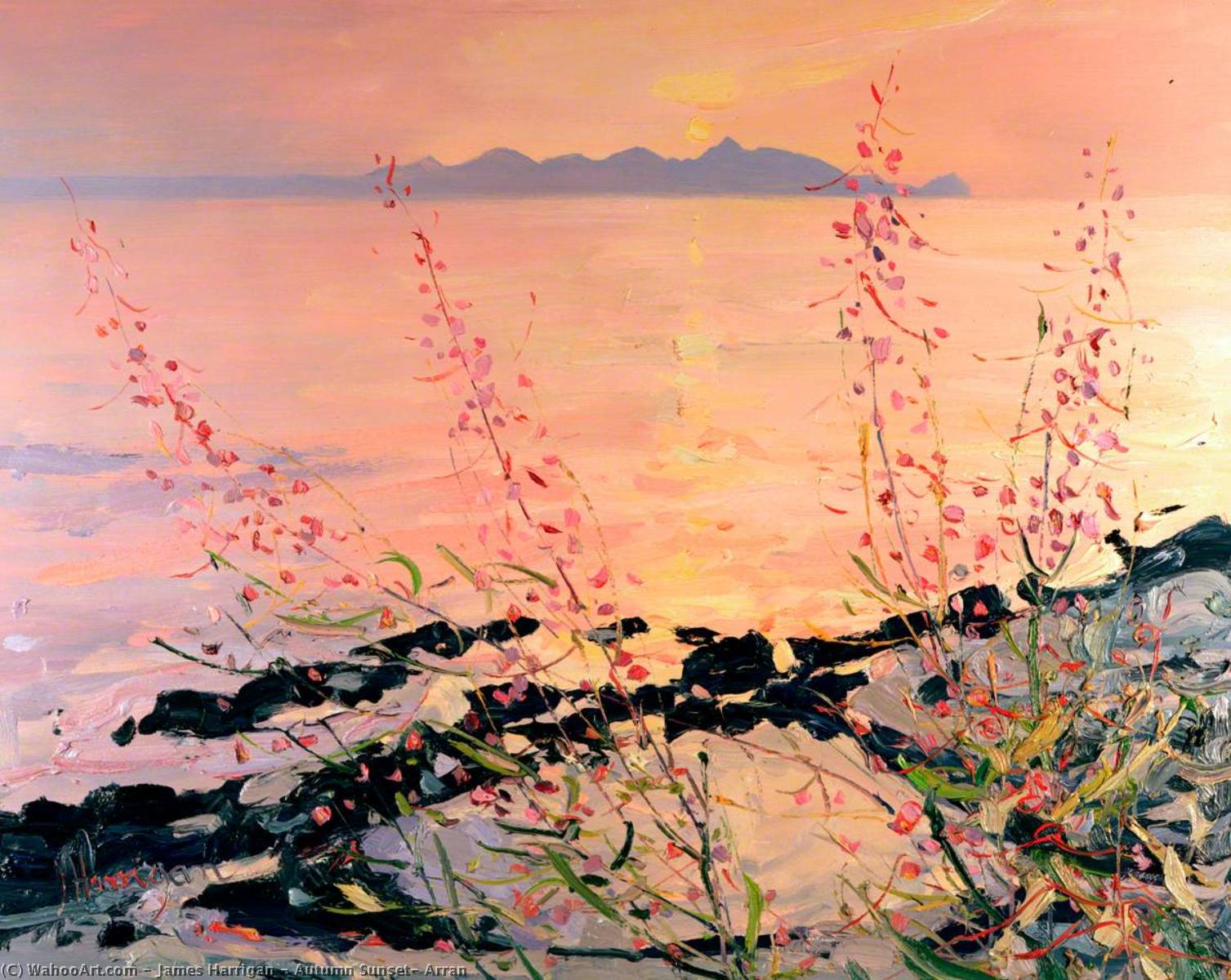 Autumn Sunset, Arran — James Harrigan