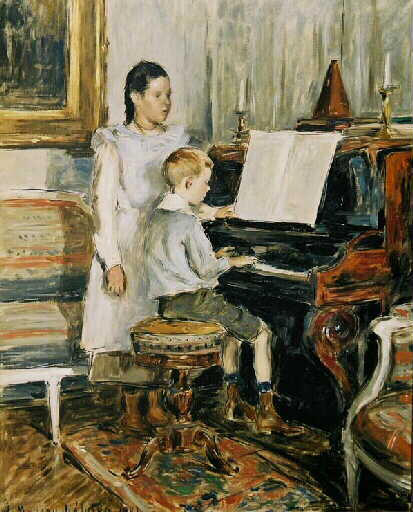 Enfants Au Piano — Moreau Nelaton Etienne