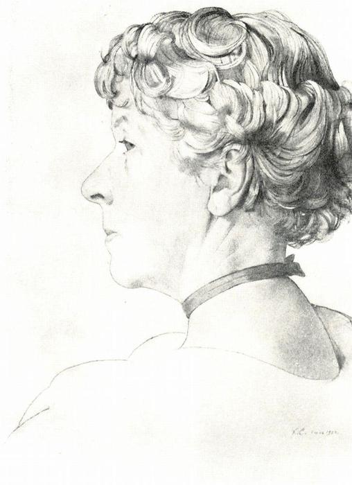 Portrait A. Somova-mikhailova — Konstantin Andreevic Somov
