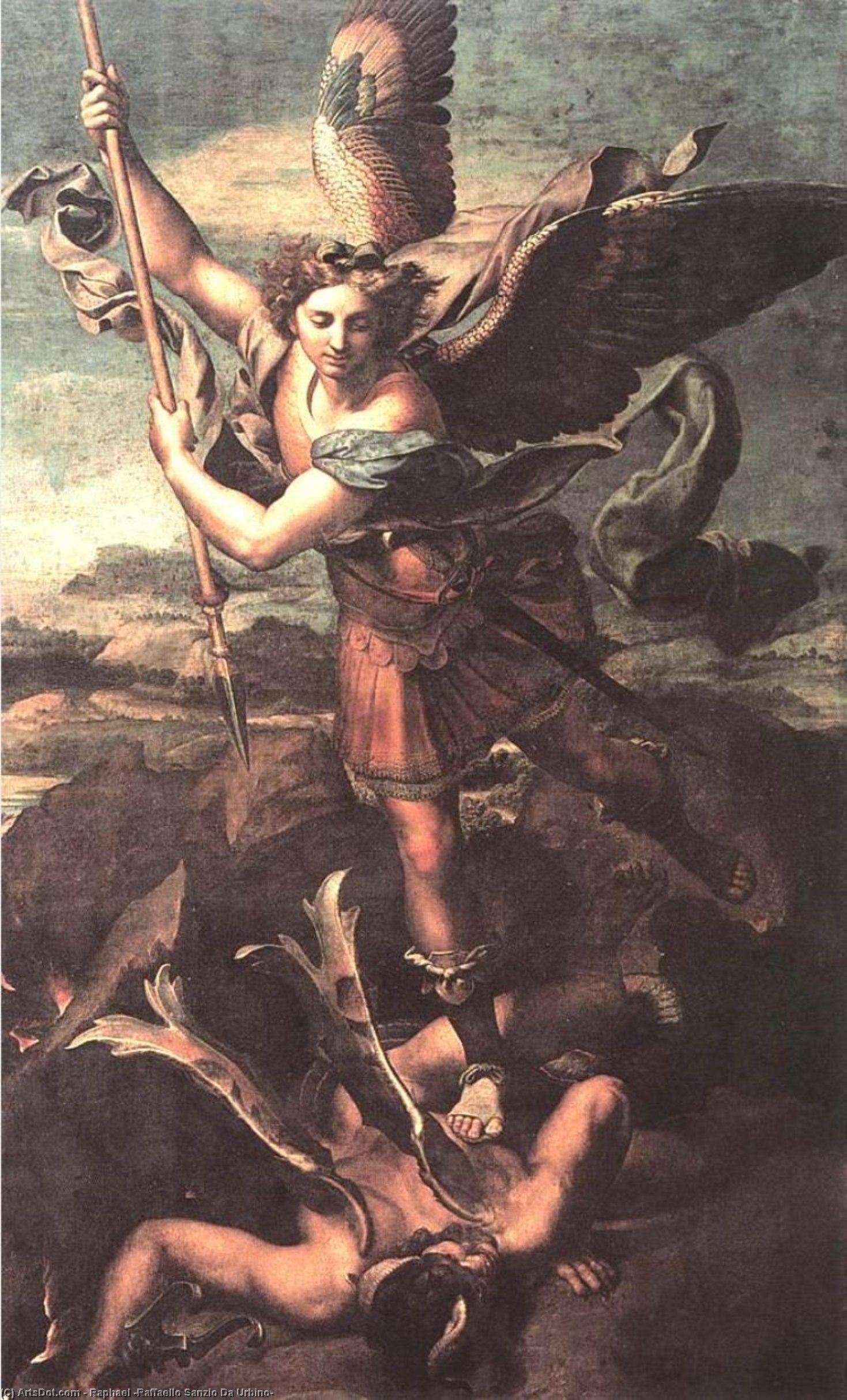 St Michael And The Satan — Рафаэль