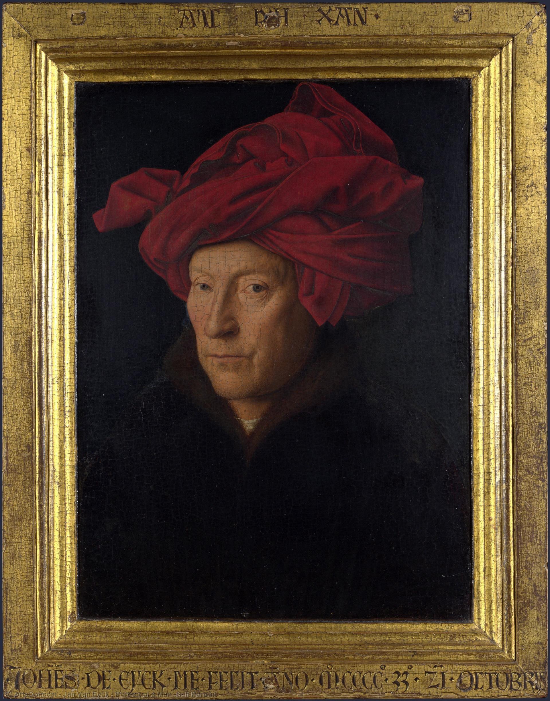 Portrait Of A Man (self Portrait ) — Jan Van Eyck
