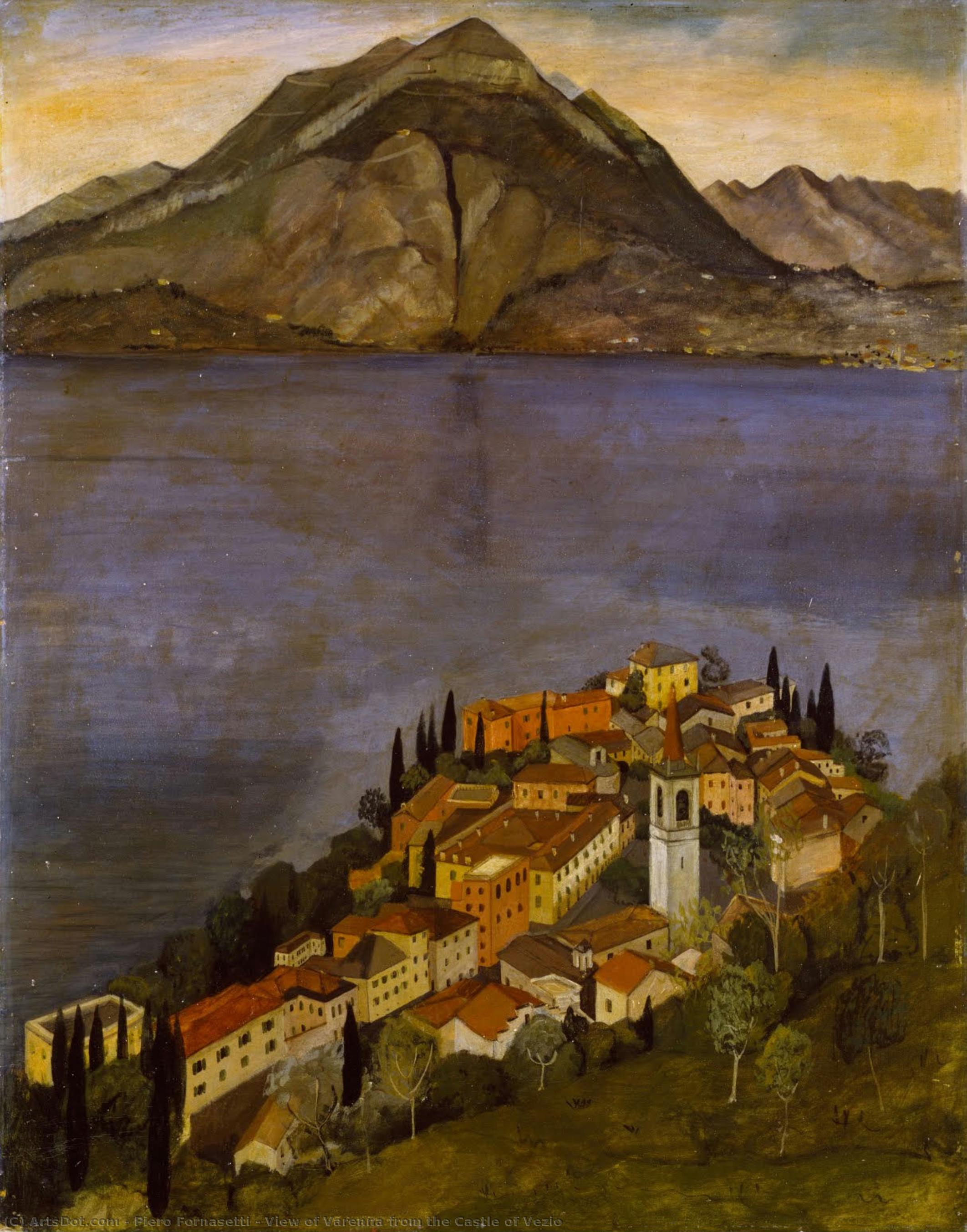 View Of Varenna From The Castle Of Vezio — Piero Fornasetti