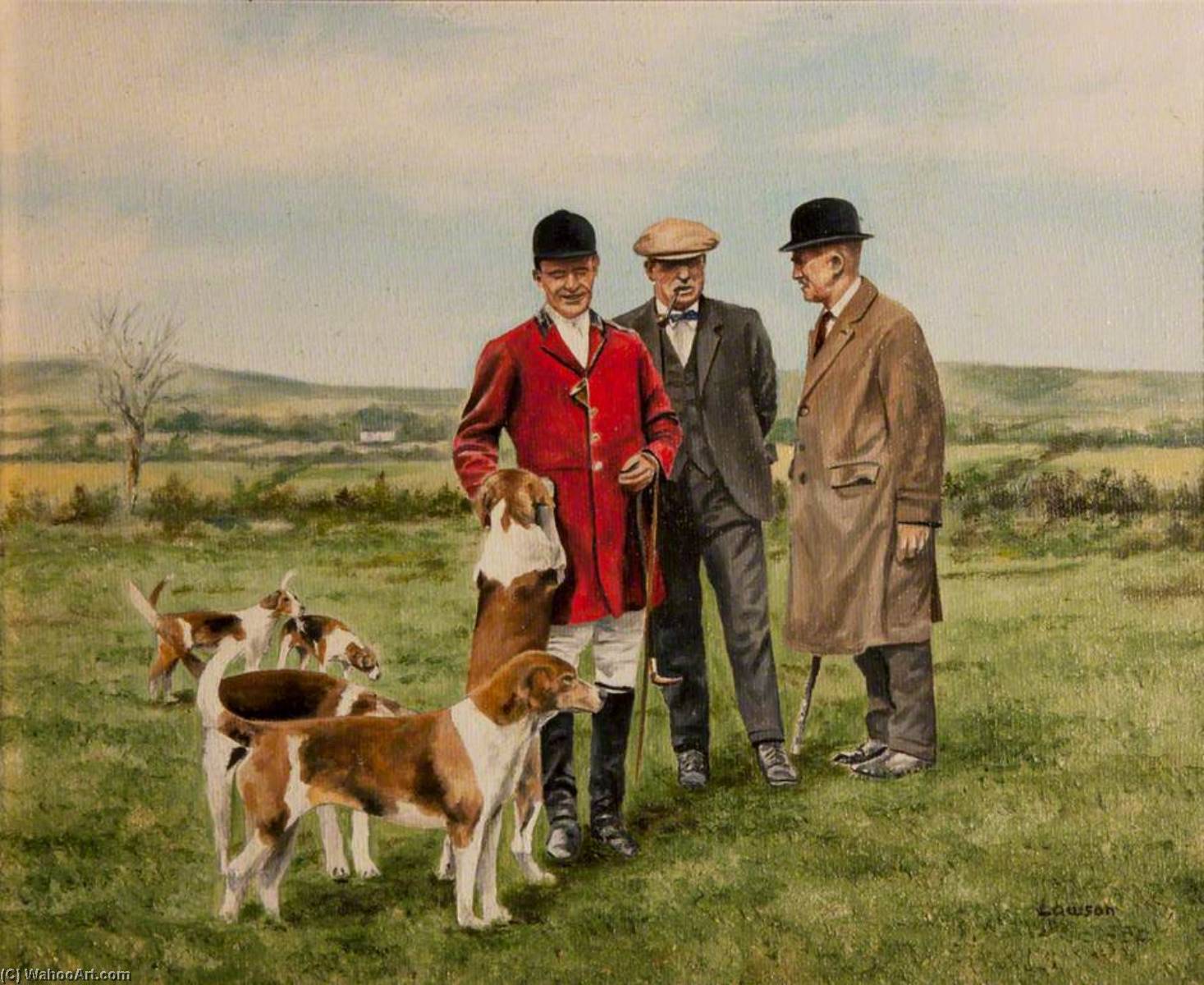 Huntsmen With Dogs — John Andrew Lawson