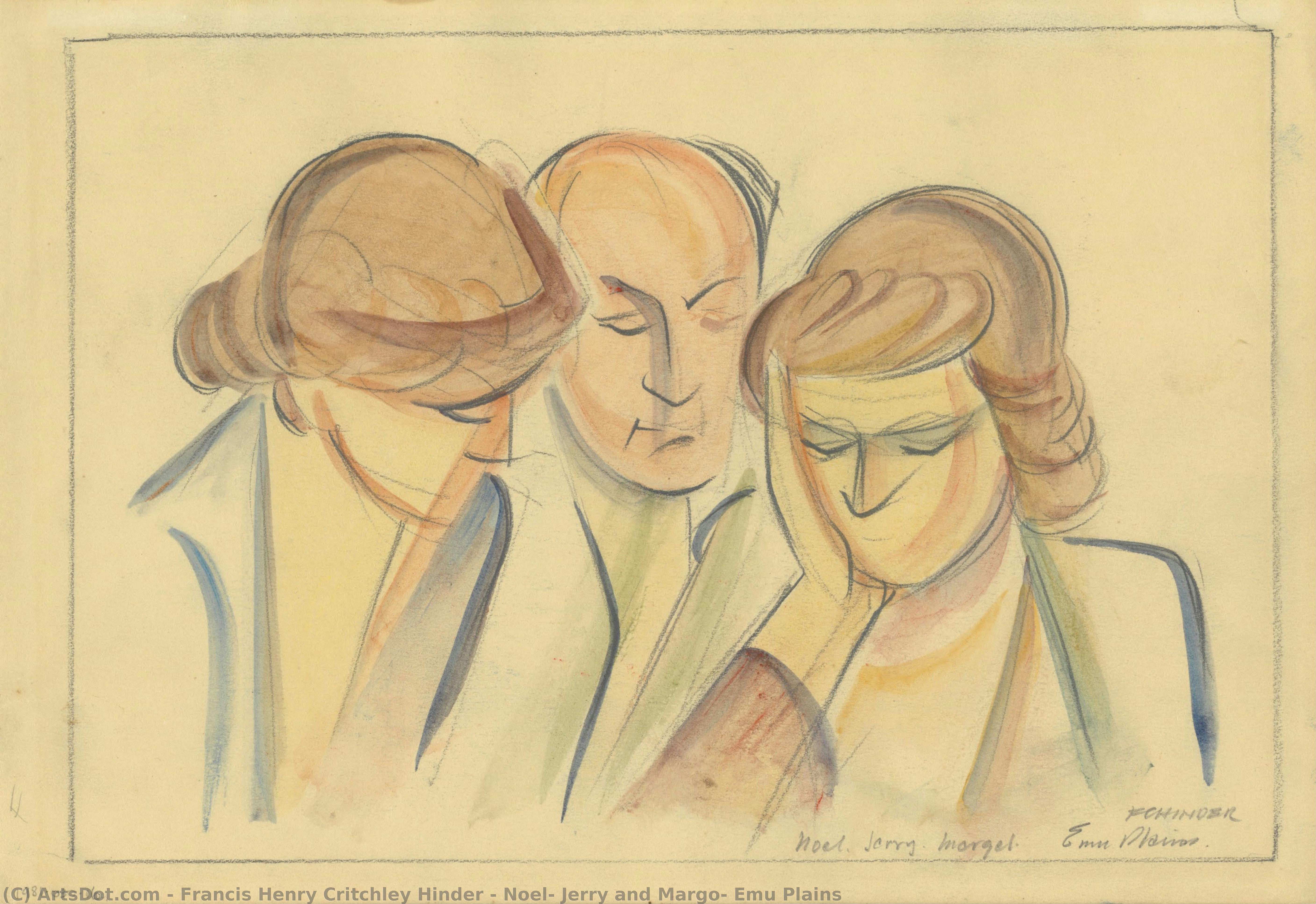 Noel, Jerry And Margo, Emu Plains — Francis Henry Critchley Hinder