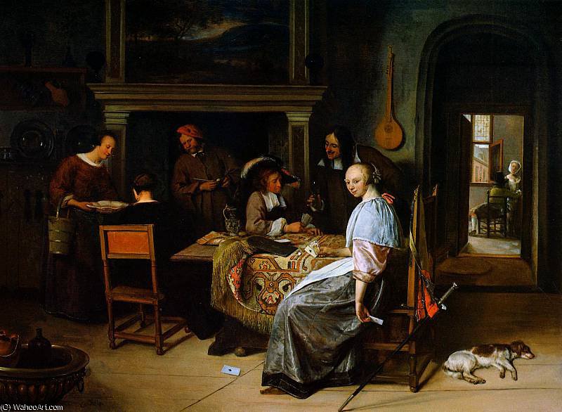 The Card Players Sun — Jan Havickszoon Steen