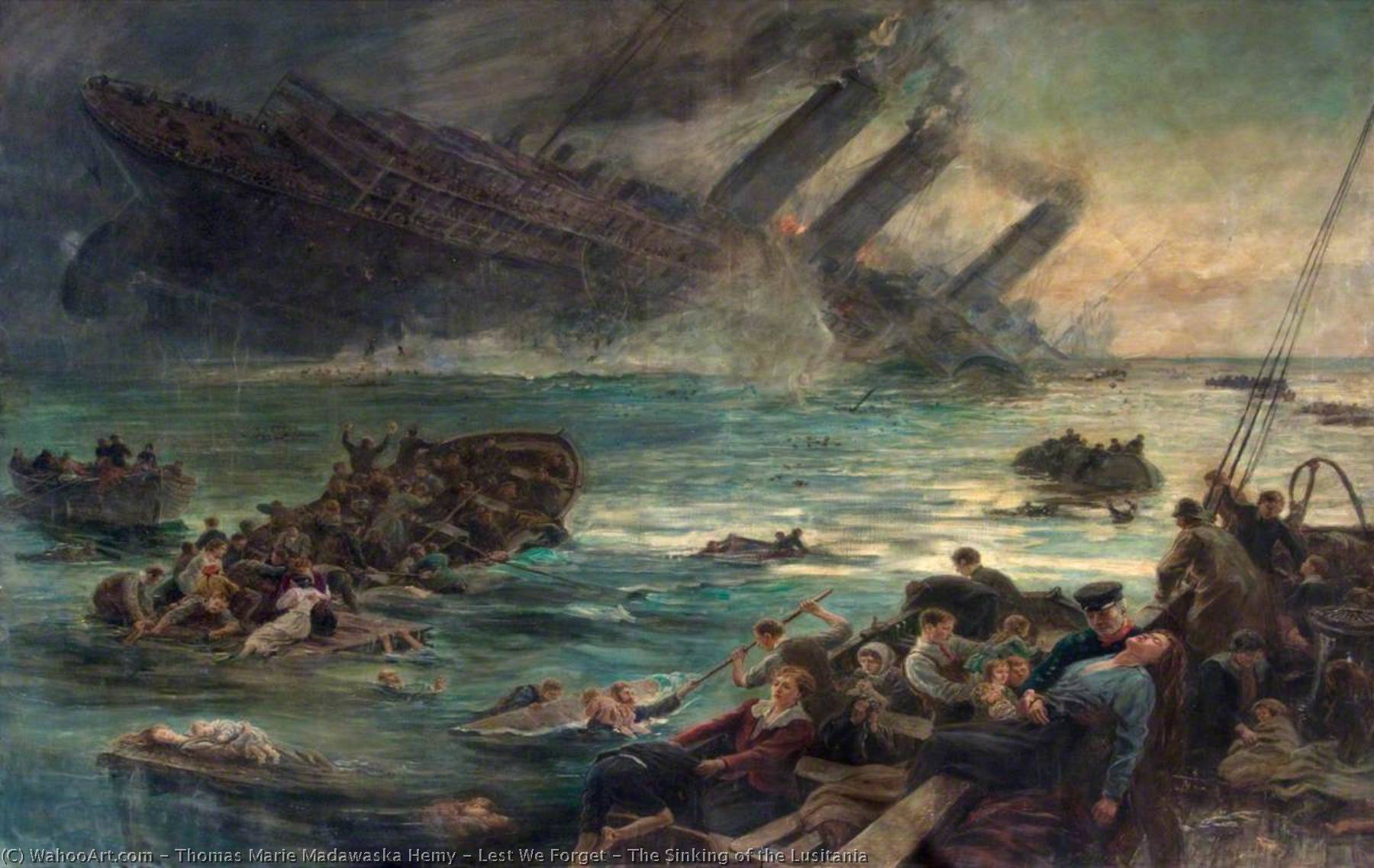 Lest We Forget – The Sinking Of The Lusitania — Thomas Marie Madawaska Hemy