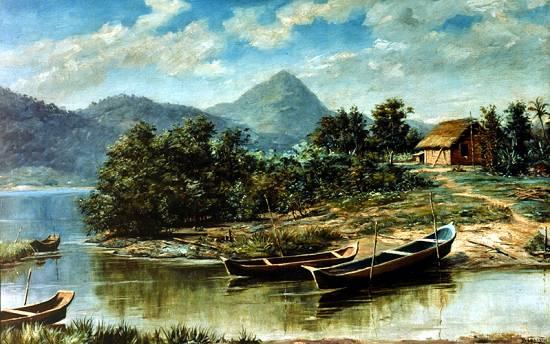 English São Vicente Bay Português Baía De São Vicente — Benedito Calixto