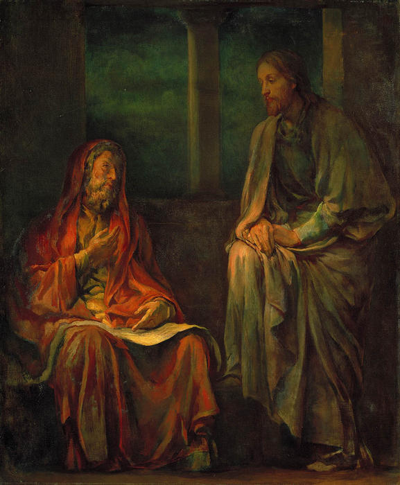 Visit Of Nicodemus To Christ — John La Farge