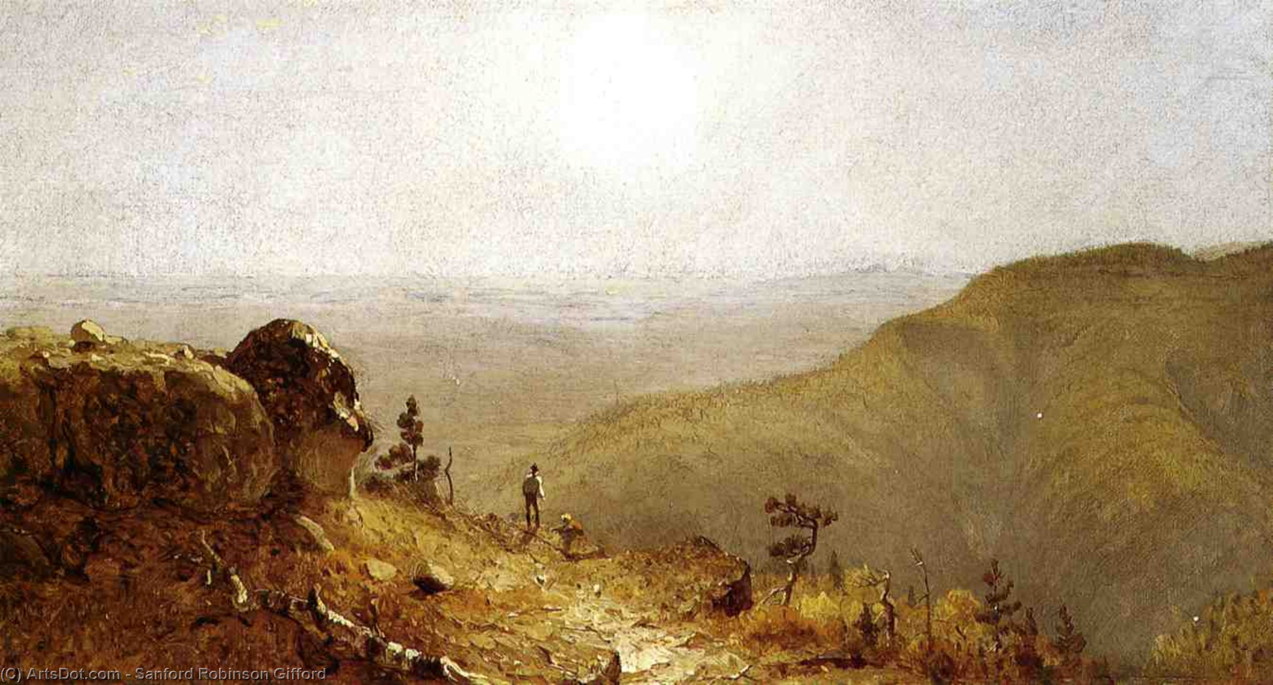 Study For The View From South Mountain, In The Catskills'''' — Sanford Robinson Gifford