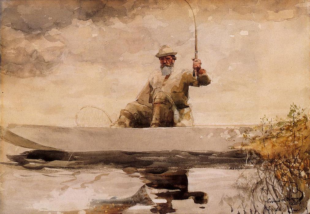 Fishing In The Adirondacks — Winslow Homer