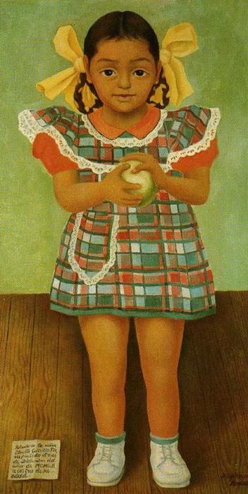 Portrait Of The Young Girl Elenita Carrillo Flores — Diego Rivera
