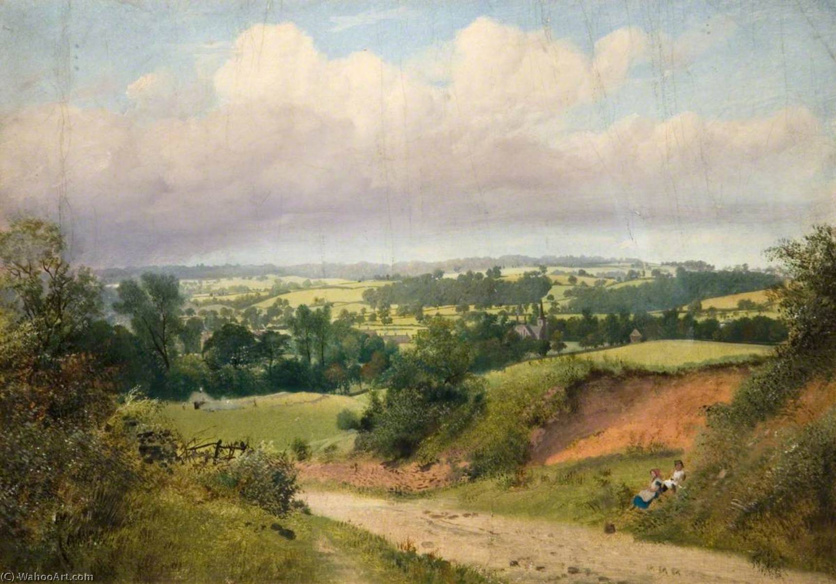 Trent Vale From Penkhull — Henry Lark I Pratt