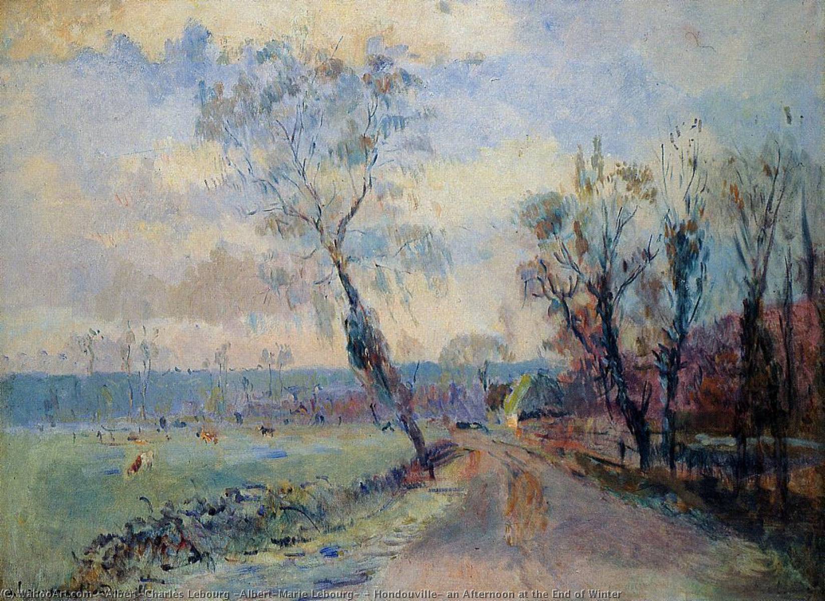Hondouville, An Afternoon At The End Of Winter — Albert-charles Lebourg