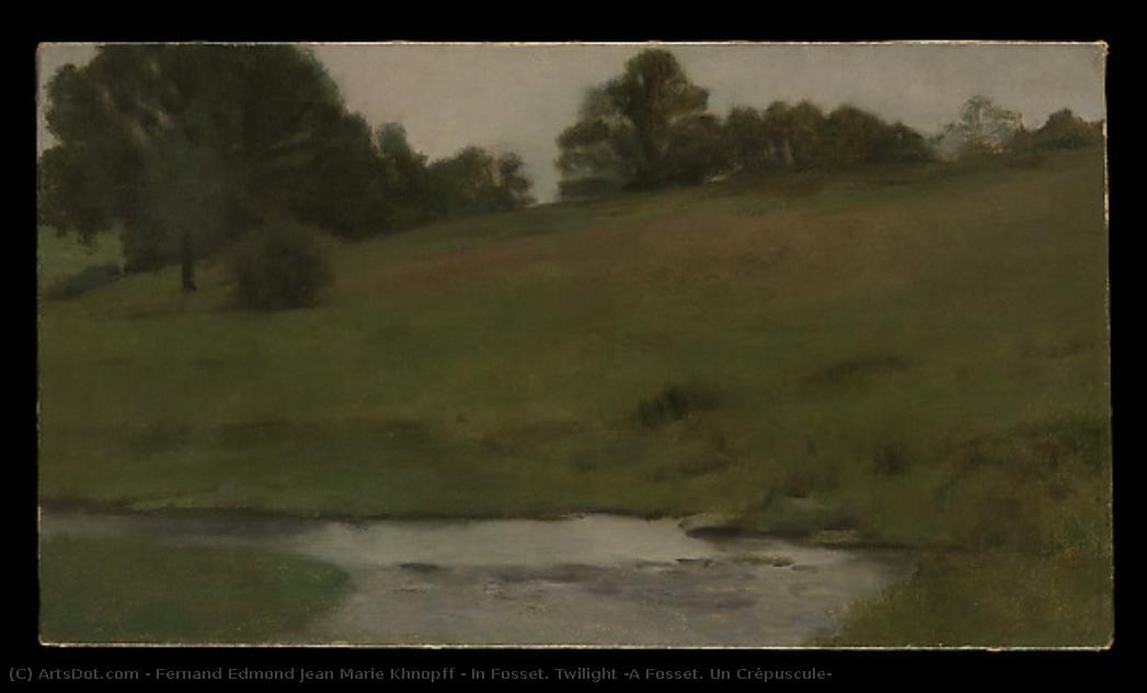 In Fosset. Twilight (a Fosset. Un Crépuscule) — Fernand Edmond Jean Marie Khnopff